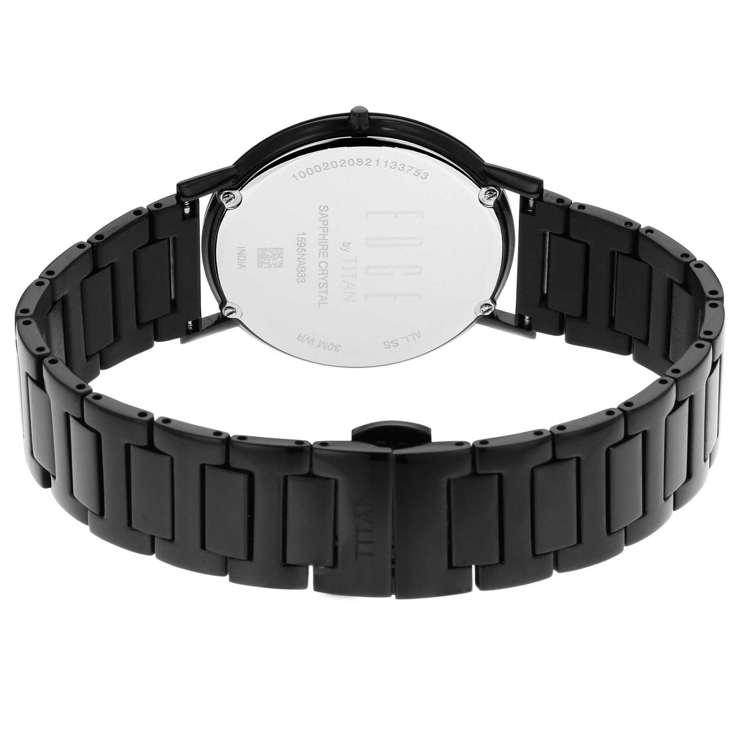 Titan White Dial Black Band Analog Stainless Steel Watch for Men -NR1595NM01