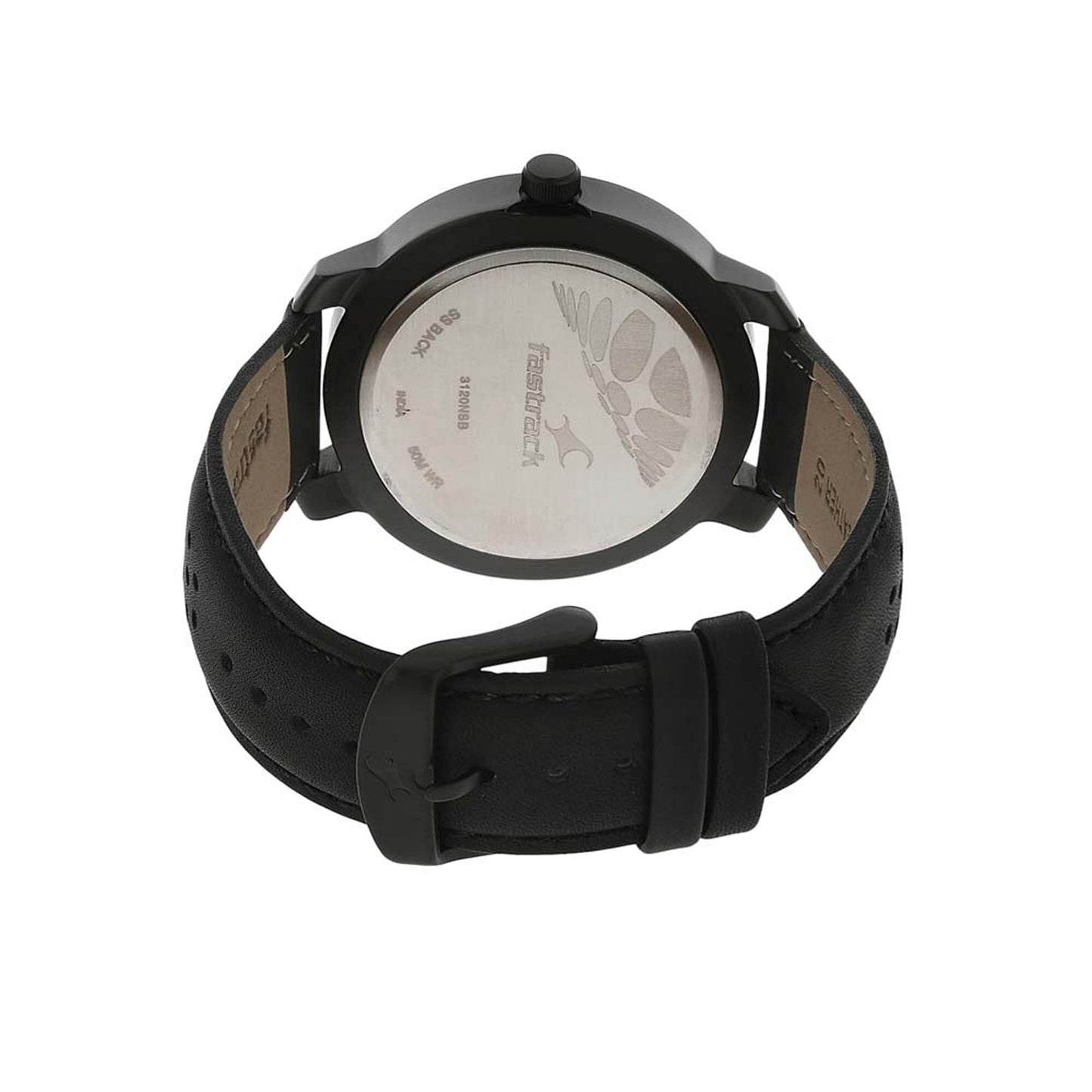 ساعة يد فاستراك أنالوج للرجال بمينا أسود - NM3120NL02 / NL3120NL02