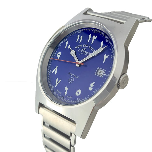ساعة يد رجالية ويست إند ووتش كو بمينا عربي من الستانلس ستيل 6841_10_3369R