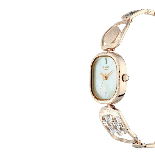 Titan Frost by Raga I Am Mother of Pearl Dial Analog Watch for Women 95098WM01