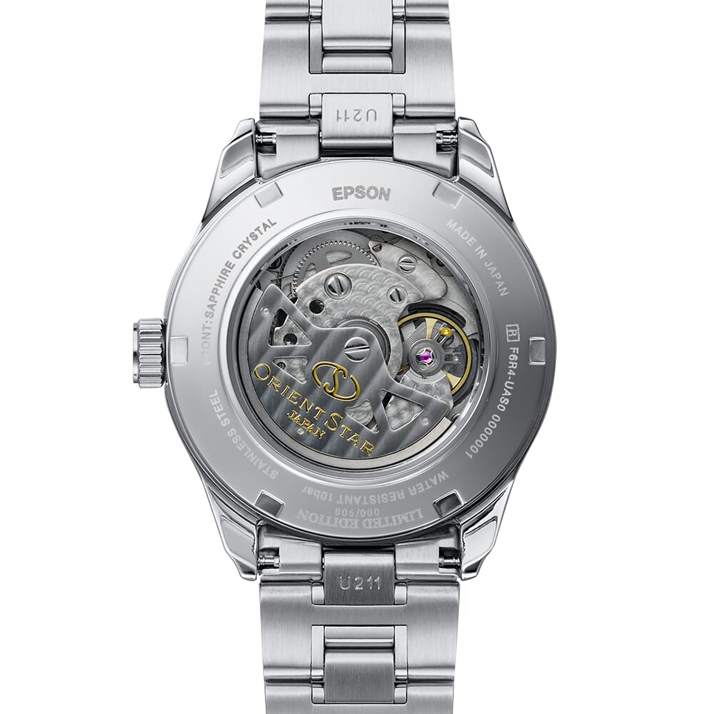 Orient star Semi Skeleton Grey Dial Stainless Steel Watch for Men's RE-AT0021L