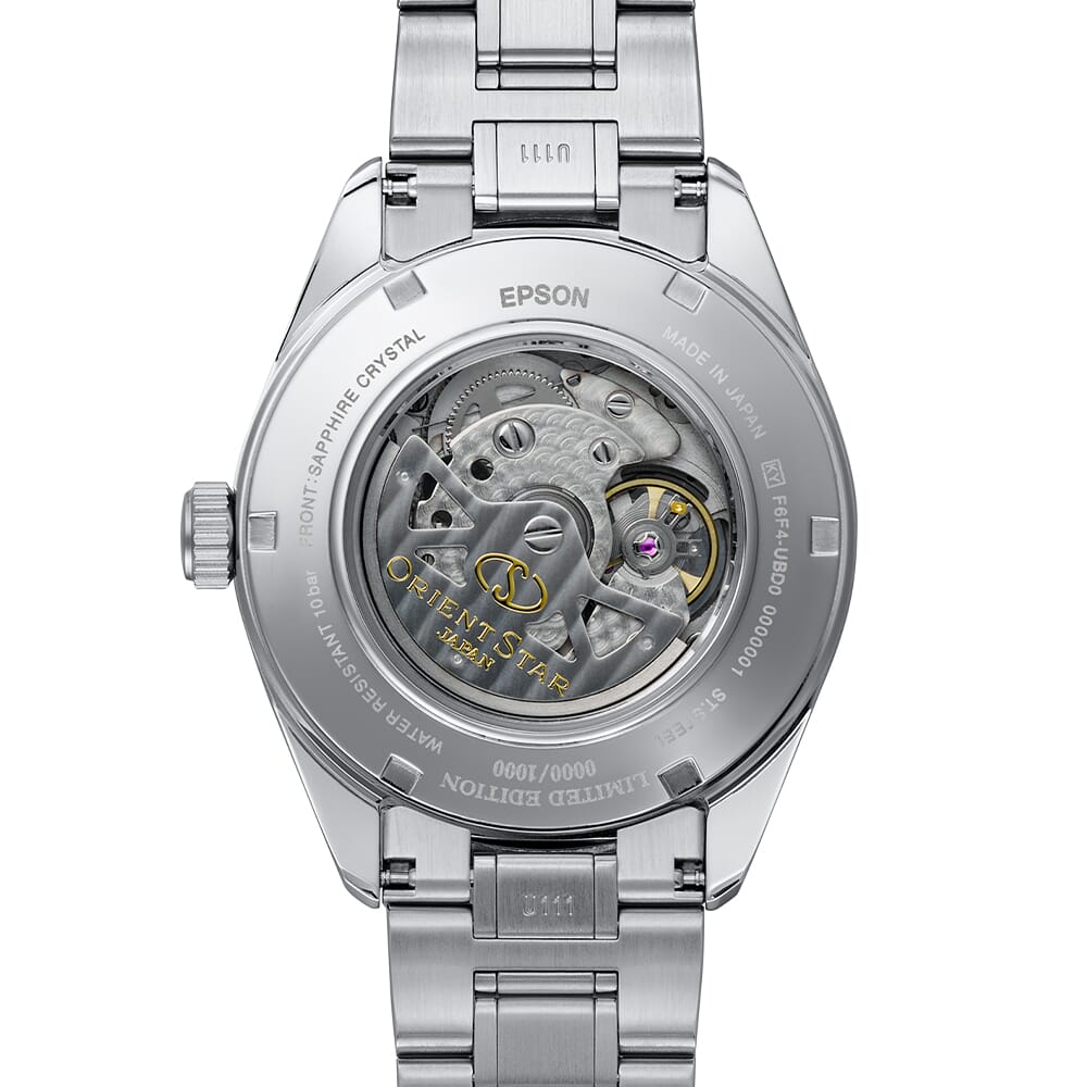 Orient Star RE-AV0132L00B Contemporary Modern Skeleton Limited Edition Automatic Blue Grey Dial Stainless Steel Men's Watch