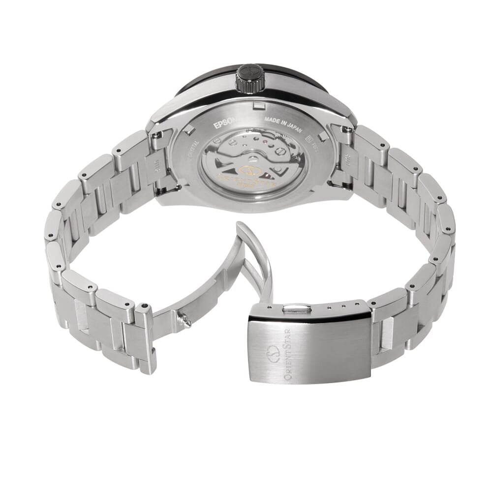 Orient Star Open Heart Stainless Steel Watch for men RE-AV0A01B00B