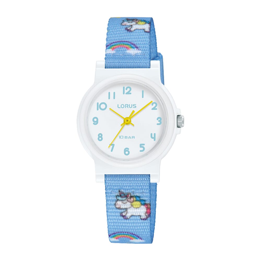Lorus White dial Plastic case watch for Women RRX45JX10