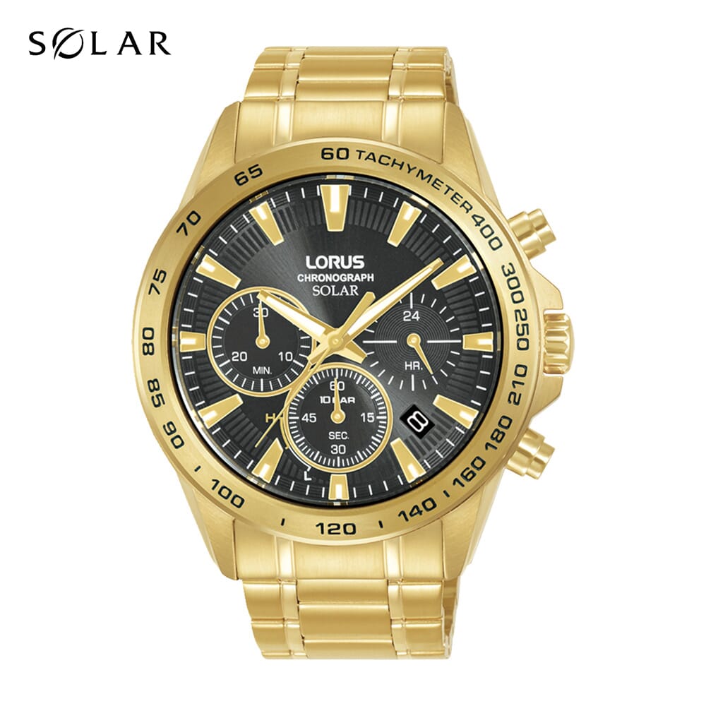 Lorus Dark grey sunray dial stainless steel watch for men RZ508AX9