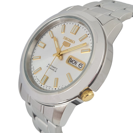 ساعة سيكو 5 أوتوماتيك بعقارب للرجال من الستانلس ستيل SNKK09J1