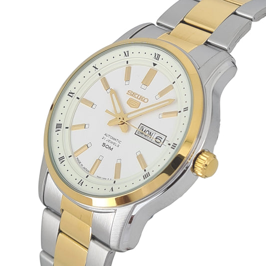 ساعة سيكو رجالي فضية أنالوج - Snkp14J1