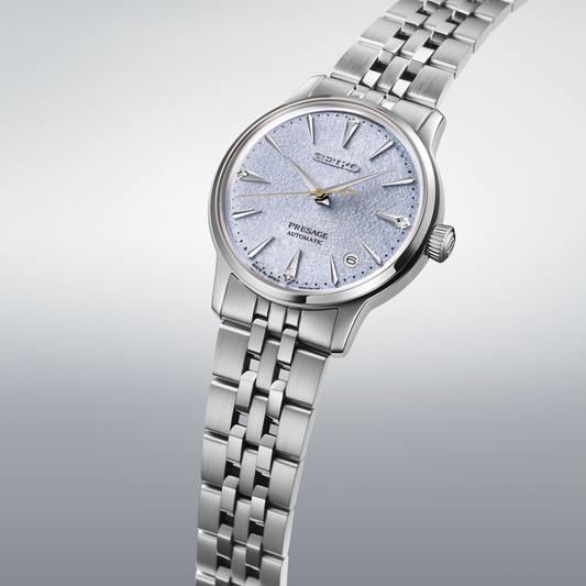 Seiko Presage Blue Dial Stainless Steel Watch for Ladies SRPL61J