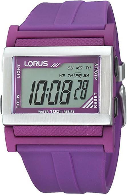 Lorus Digital R2335GX9, أرجواني، سوار، أرجواني، سوار