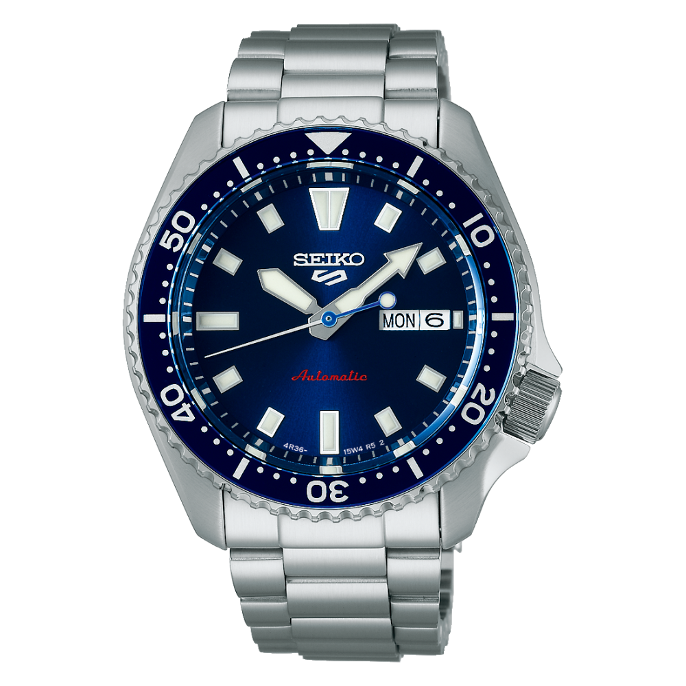 Seiko 5 Sports Blue Dial Stainless Steel Watch For Men SRPL83K1
