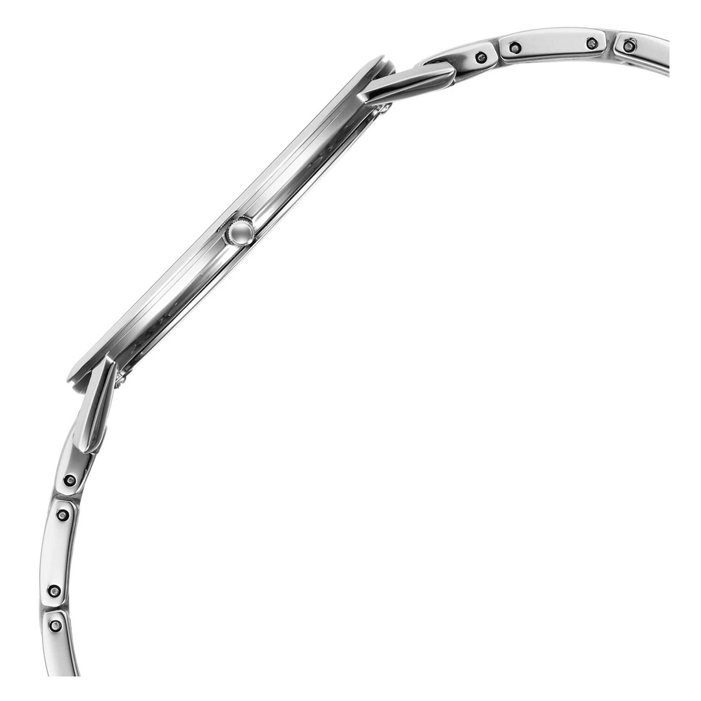 Edge Silver White Dial Metal Strap Watch 1595SM01