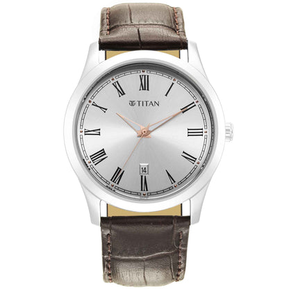 Titan Trendsetters بمينا أبيض فضي، سوار