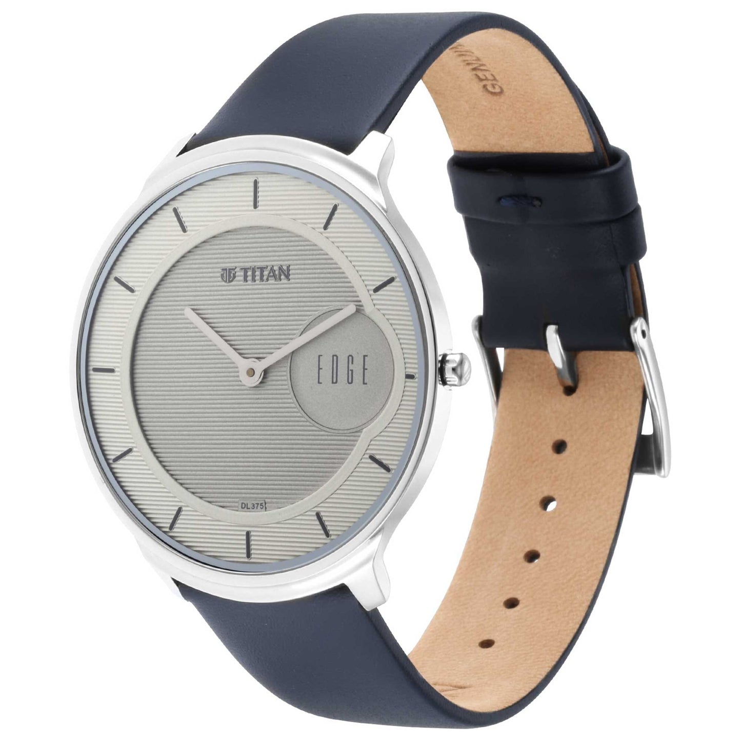 Titan Edge Baseline Analog Gray Dial Men's Watch-1843SL01, Cool grey, strap, Cool grey, strap