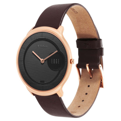 Edge Baseline Black Dial Stainless Steel Strap Watch 1843WL03