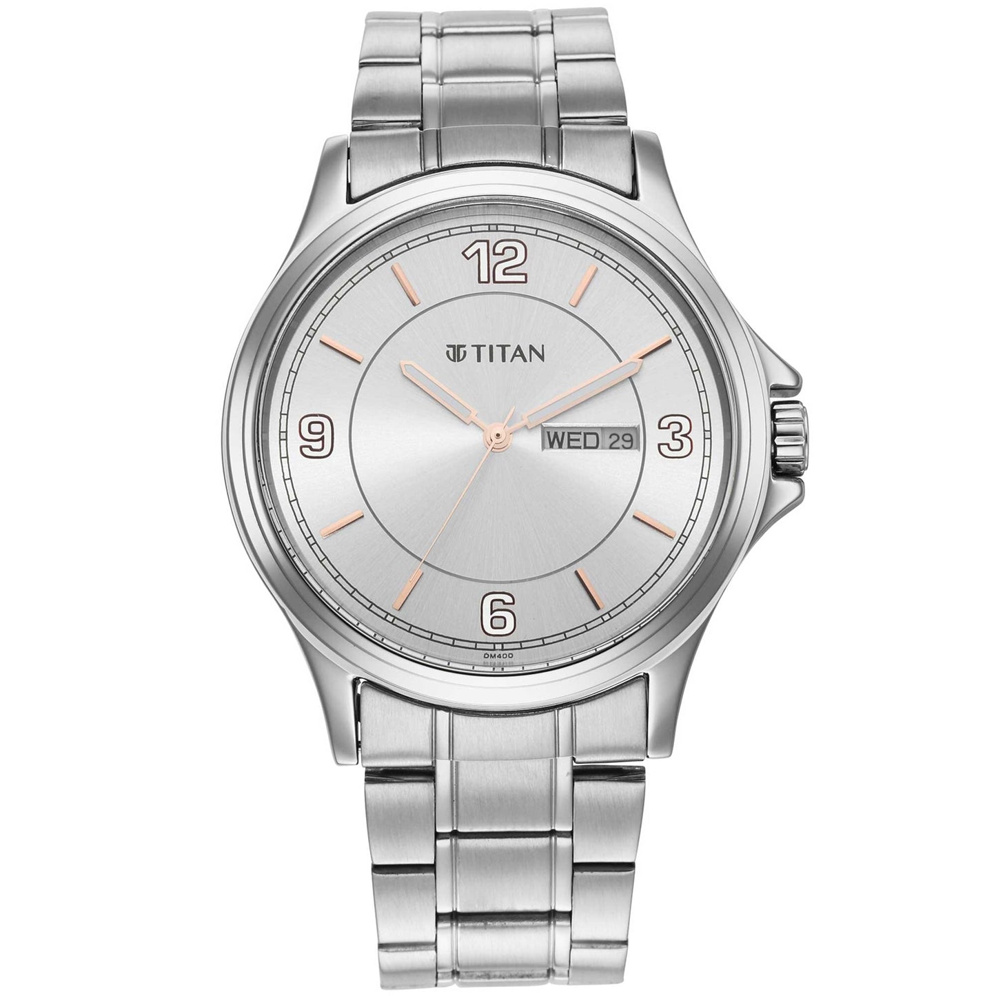 Titan Mens Trendsetters مينا بلون الشمبانيا الفاتح