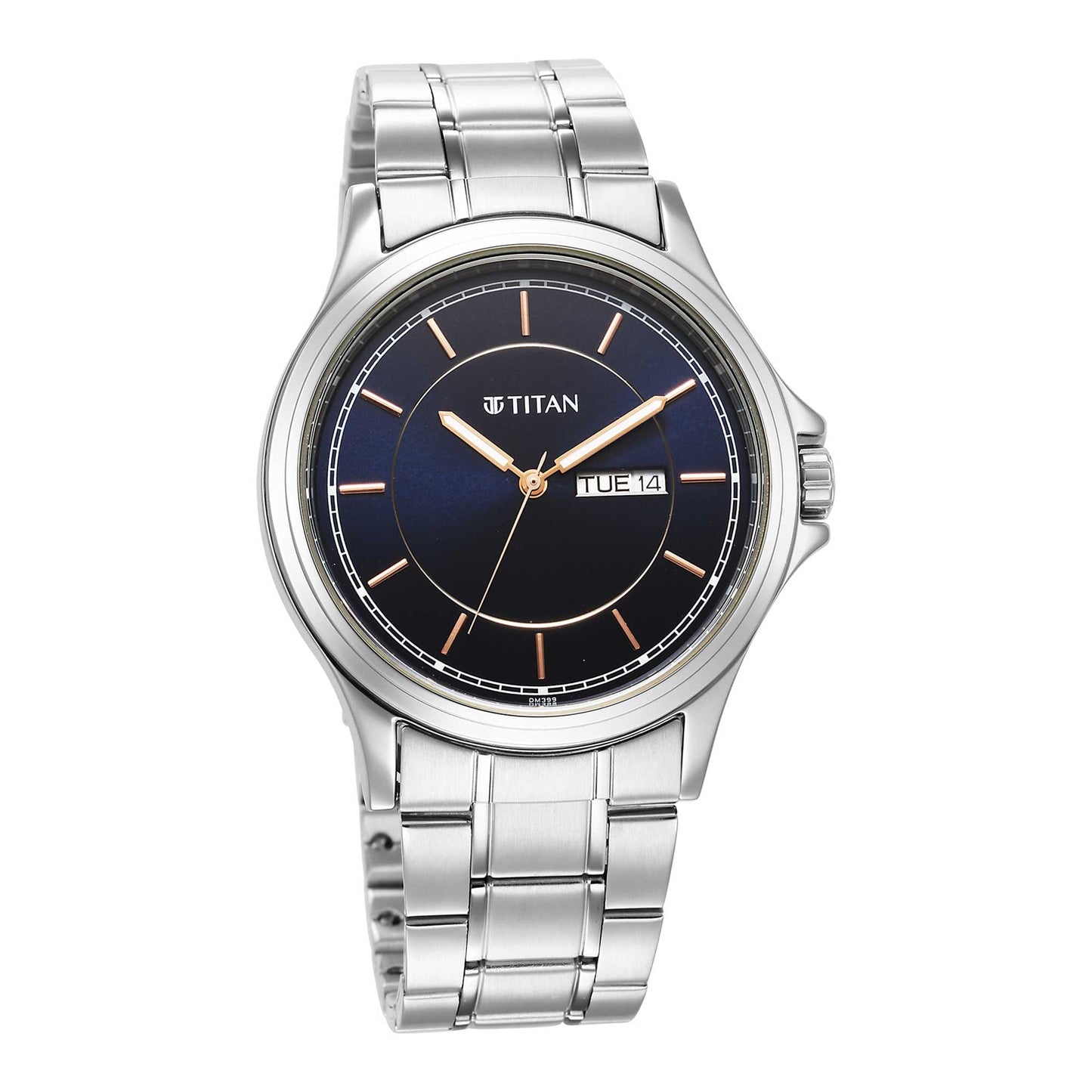 ساعة بحزام معدني ومينا أزرق طراز Urban Blue 1870SM04