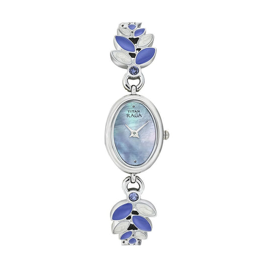 Titan Mother of Pearl Dial Metal Strap Watch 2511SM03