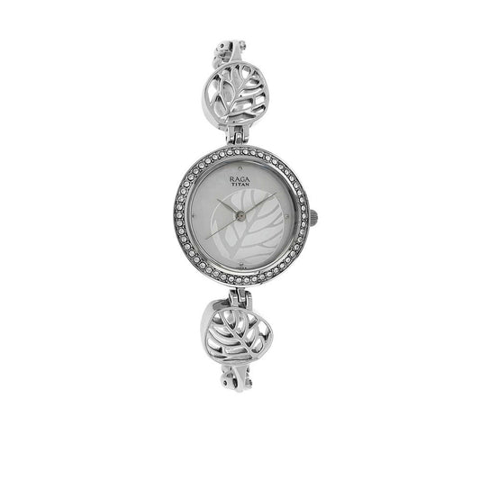Titan Mother of Pearl Dial Analog Watch for Women 2539SM03