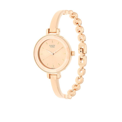 Titan Women's Quartz Watch with Analog Display and Stainless Steel Bracelet 2575WM01