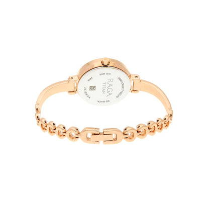 Titan Women's Quartz Watch with Analog Display and Stainless Steel Bracelet 2575WM01