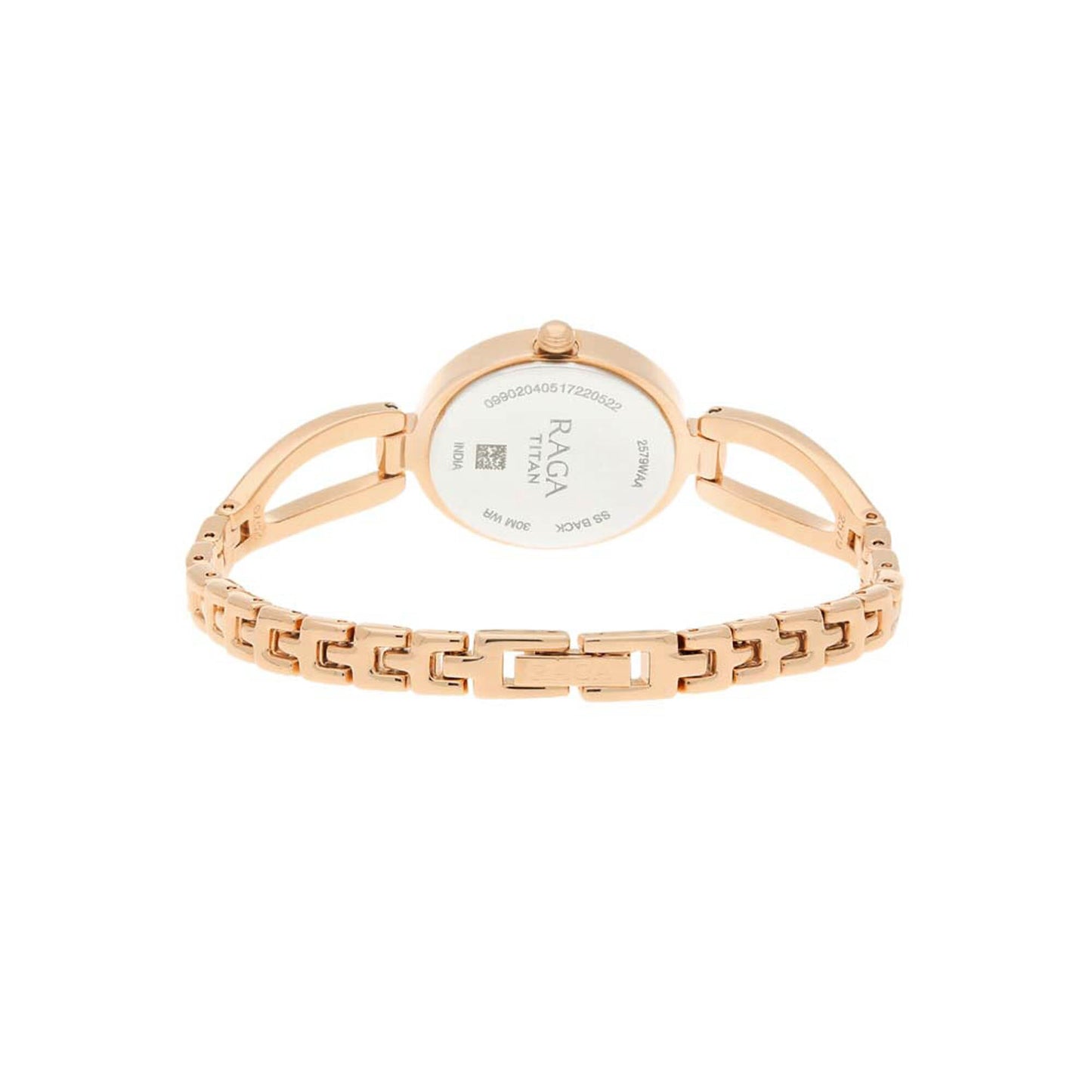 Rose Gold Dial Stainless Steel Strap Watch 2579WM01, Rose Gold