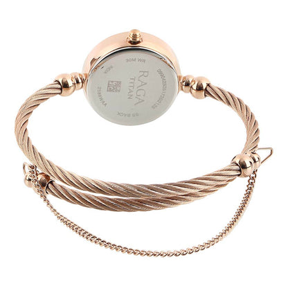 Titan Raga White Dial Analog Watch for Women 2586WM01