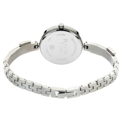 Titan Raga Viva Mother of Pearl Dial Metal Strap Watch 2606SM03