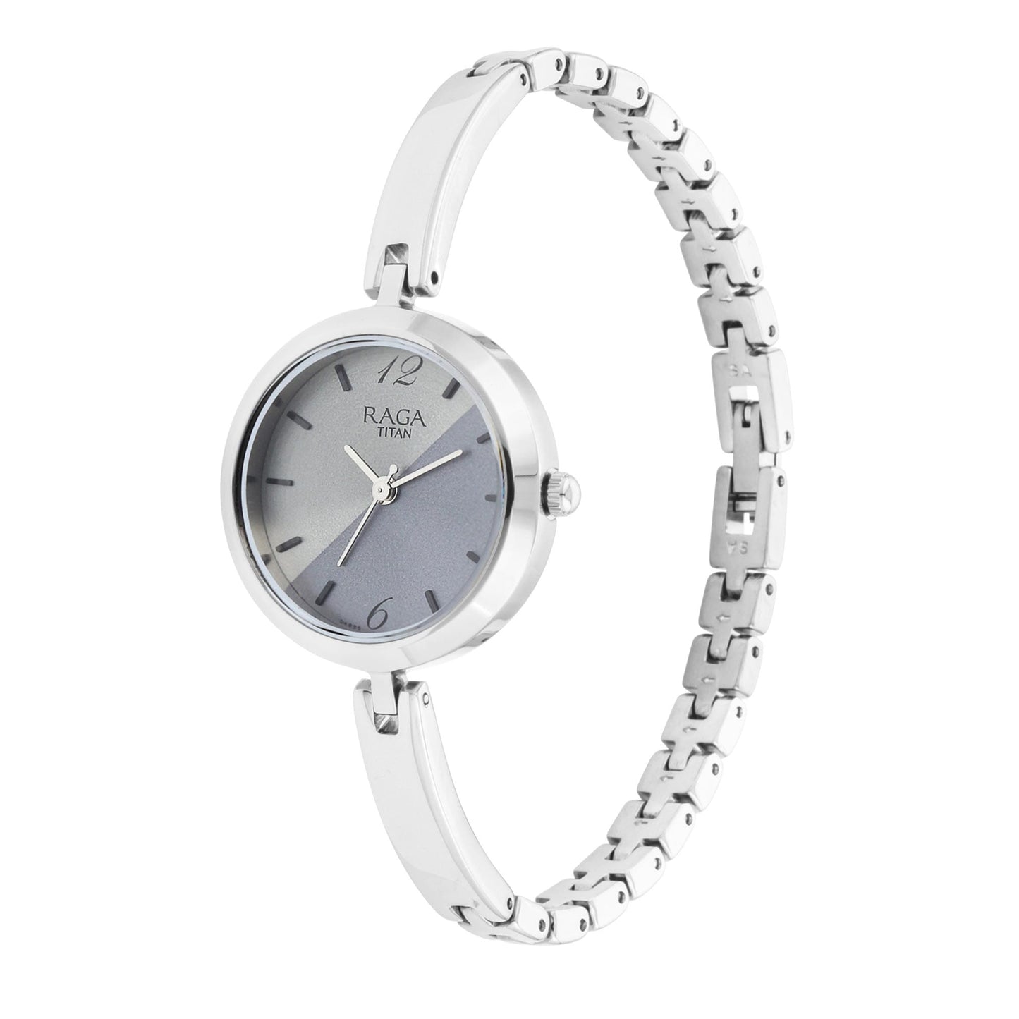 Raga Viva Silver Dial Metal Strap Watch