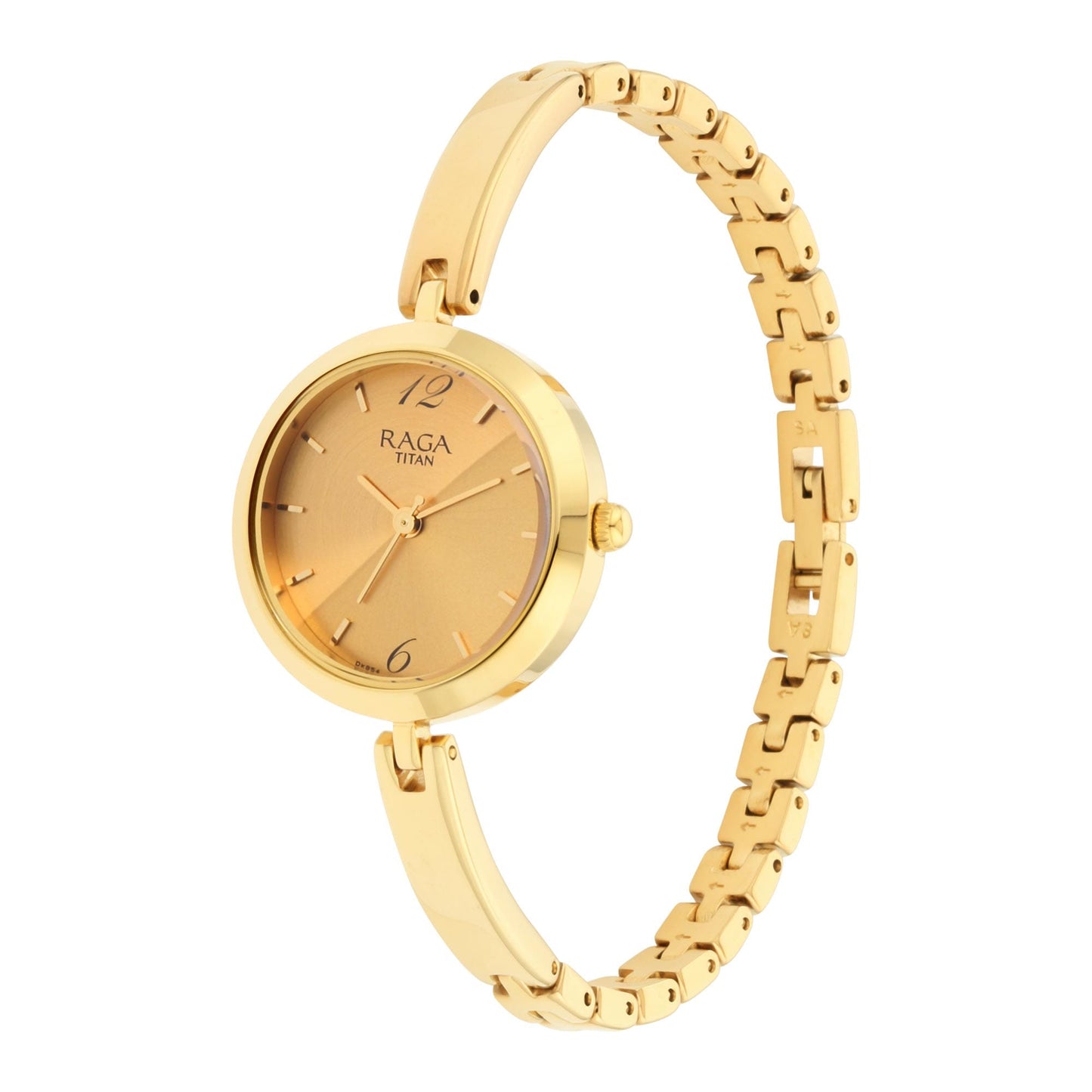 Raga Viva Golden Dial Metal Strap Watch 2606YM06