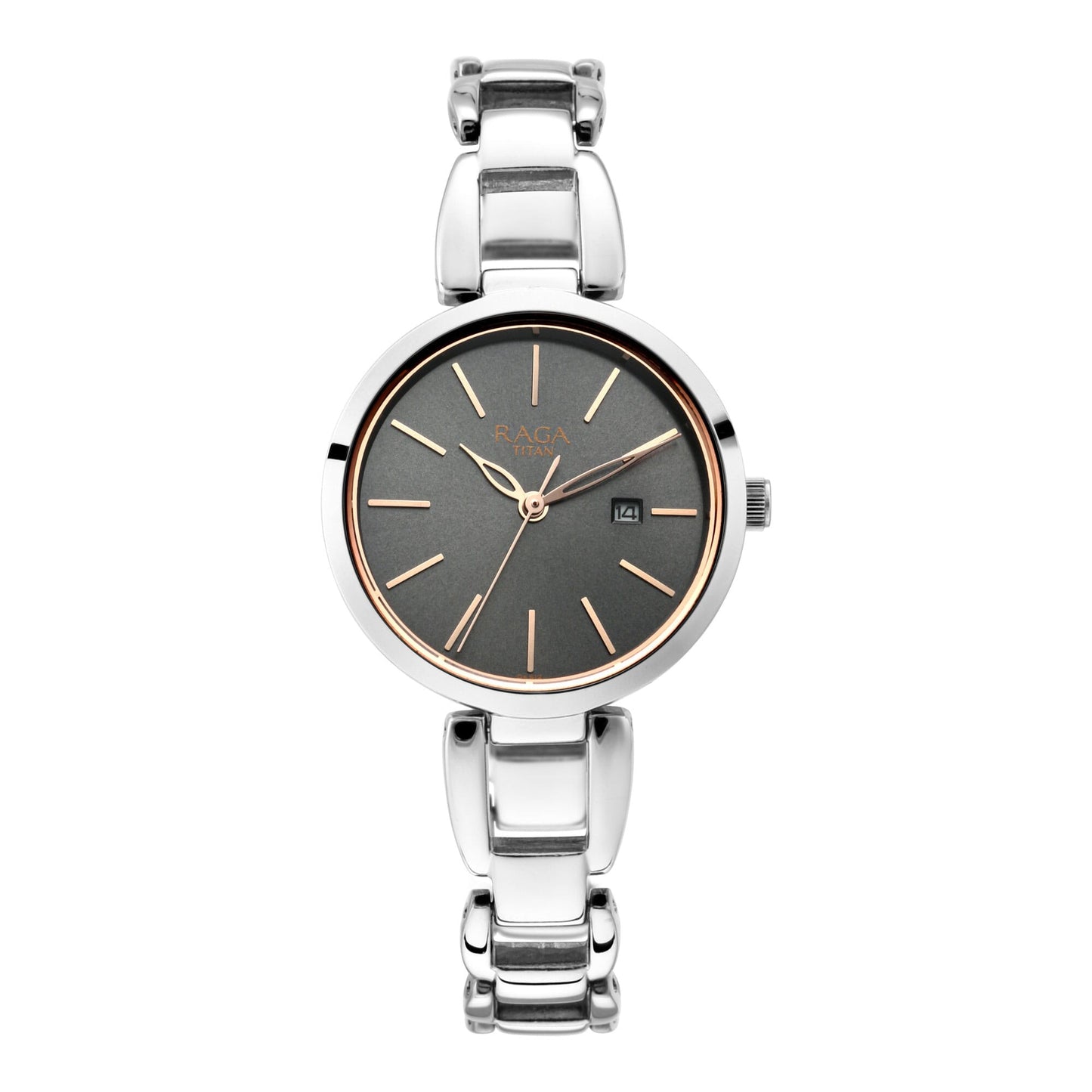 Raga Viva Gun Dial Metal Strap Watch