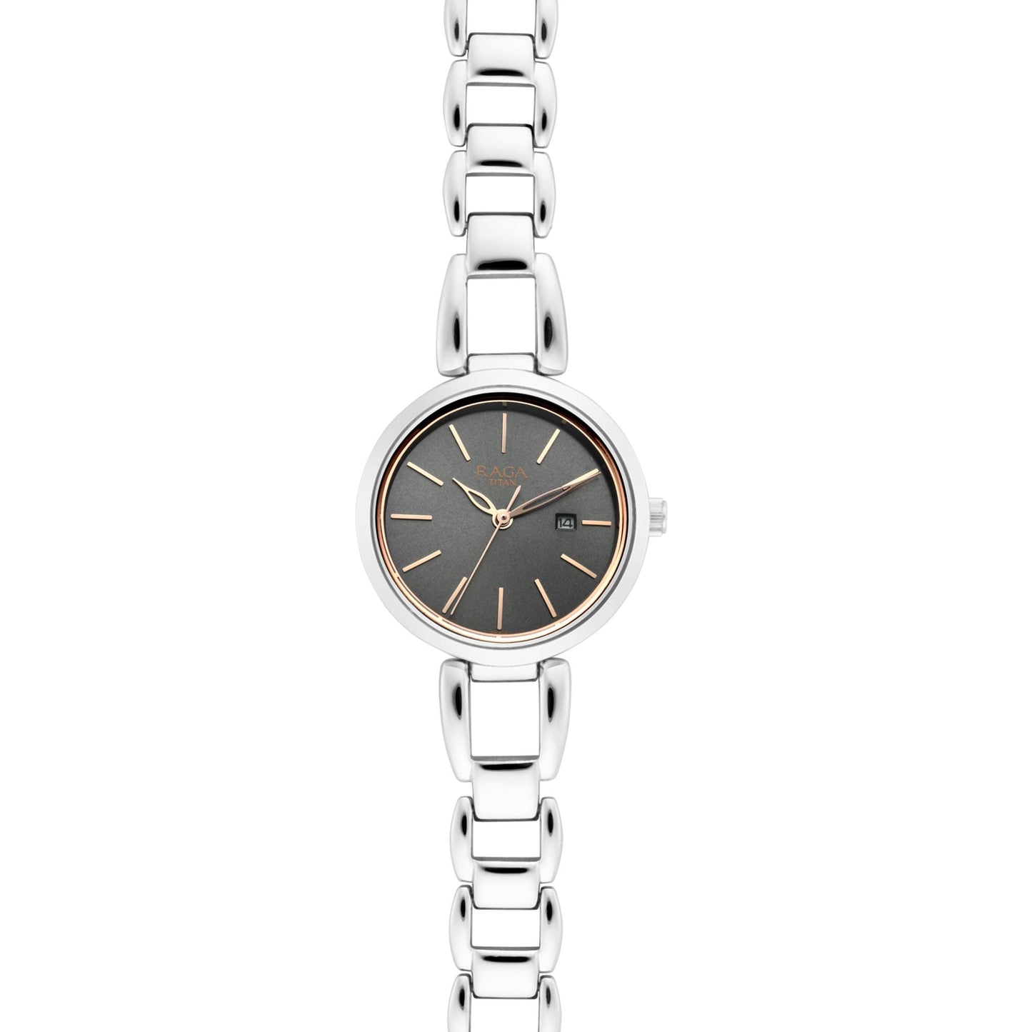 Raga Viva Gun Dial Metal Strap Watch