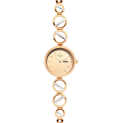 Titan Raga Viva Analog Rose Gold Dial Women's Watch-NP2644KM02/NP2644KM02, Rose Gold, Rose Gold, bracelet