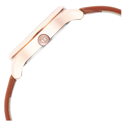ساعة تيتان واندر مينا أزرق وحزام جلد 2649WL02