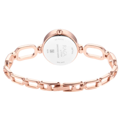 Titan Raga Viva Silver Dial Rose Gold Brass Strap Watch 2667WM01