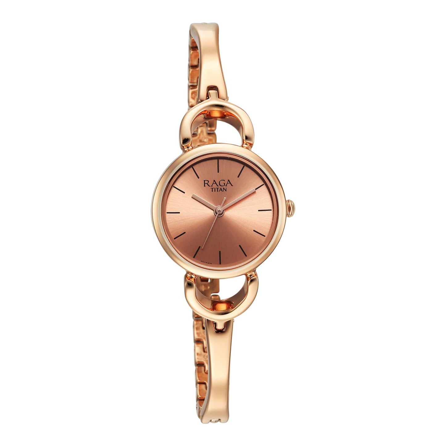 Titan Raga Rose Gold Dial Watch for Women 2724WM01