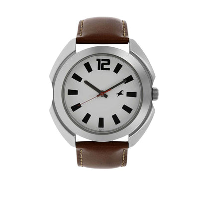 Fastrack Casual Analog Silver Dial ساعة يد للرجال - NM3117SL01 / NL3117SL01 / NP3117SL01، حزام