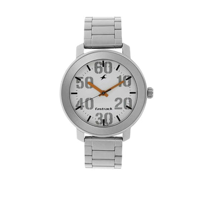 ساعة يد كاجوال انالوج بعقارب للرجال من فاستراك بمينا ابيض - NL3121SM01/NP3121SM01
