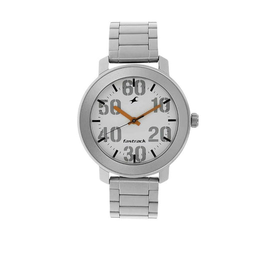 ساعة يد كاجوال انالوج بعقارب للرجال من فاستراك بمينا ابيض - NL3121SM01/NP3121SM01