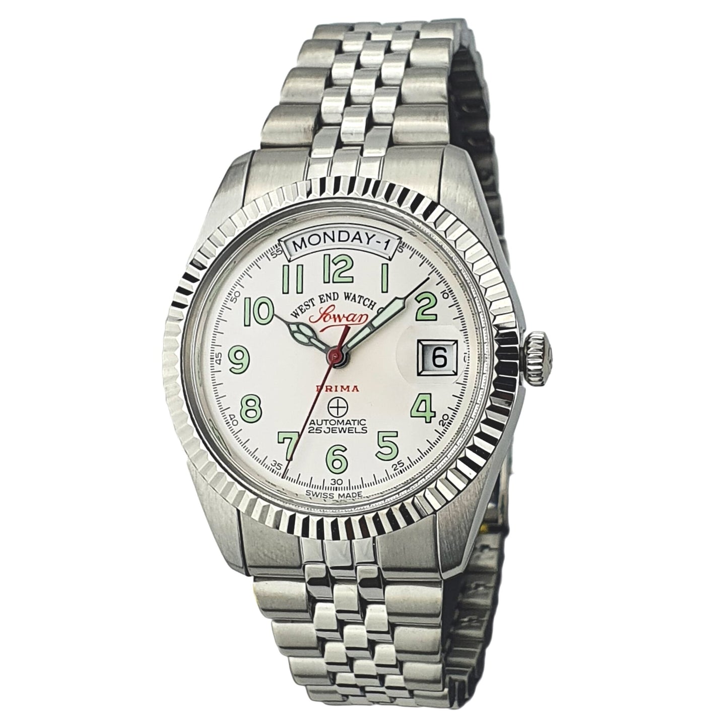 Westend Watch 25 Jewels White Dial Silver watch for men 5027_10_0203R