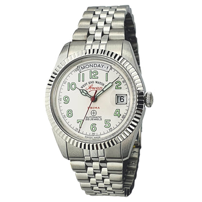 Westend Watch 25 Jewels White Dial Silver watch for men 5027_10_0203R