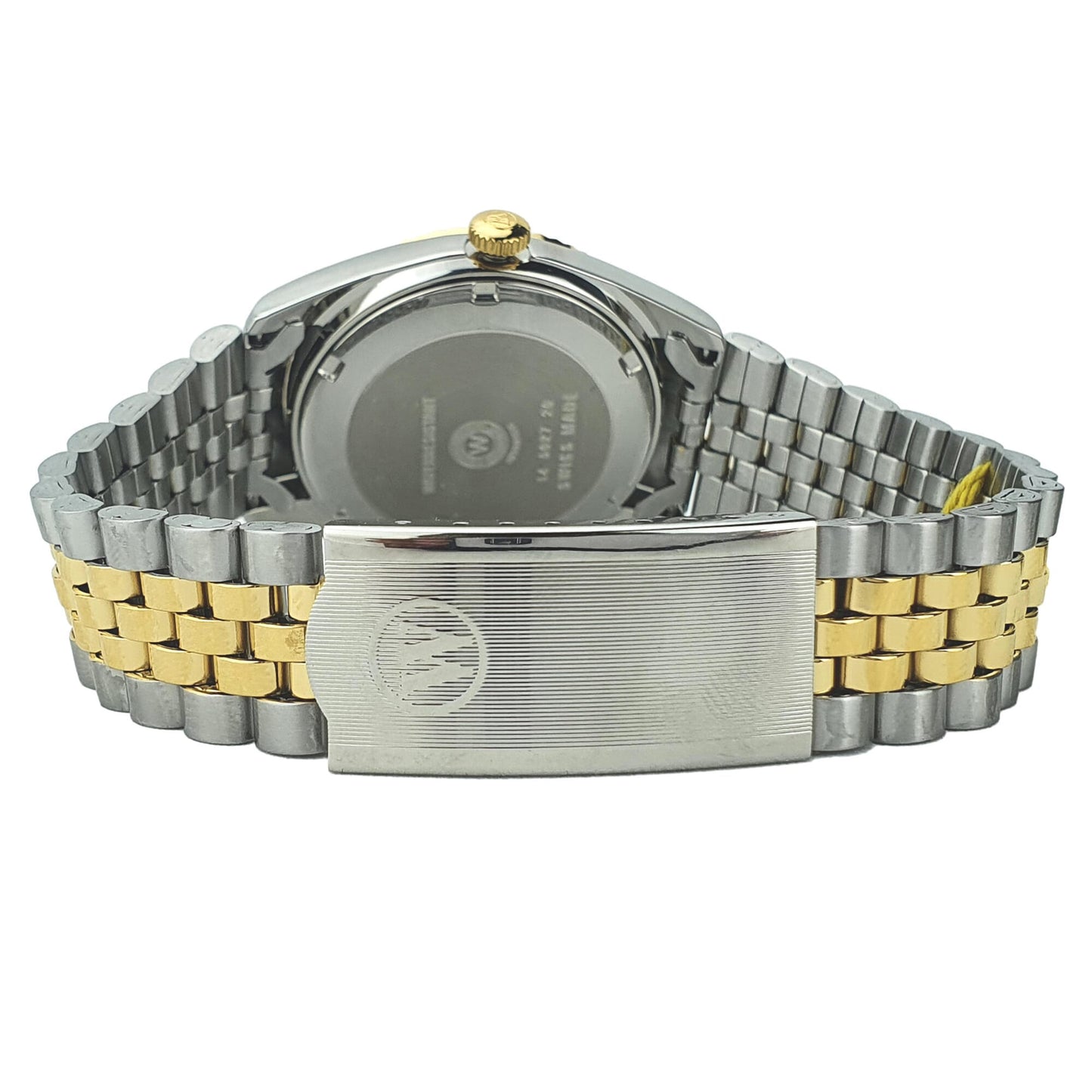 ساعة وست إند ووتش 25 جوهرة بمينا ذهبية ولونين للرجال 5027_20_2708B