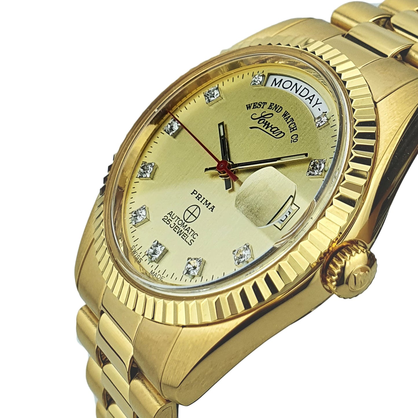 ساعة وست إند 25 جوهرة ذهبية للرجال 5027_35_2795R