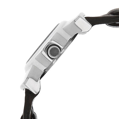 ساعة فاستراك نسائية بيضاء بعقارب طراز NK6004SL01