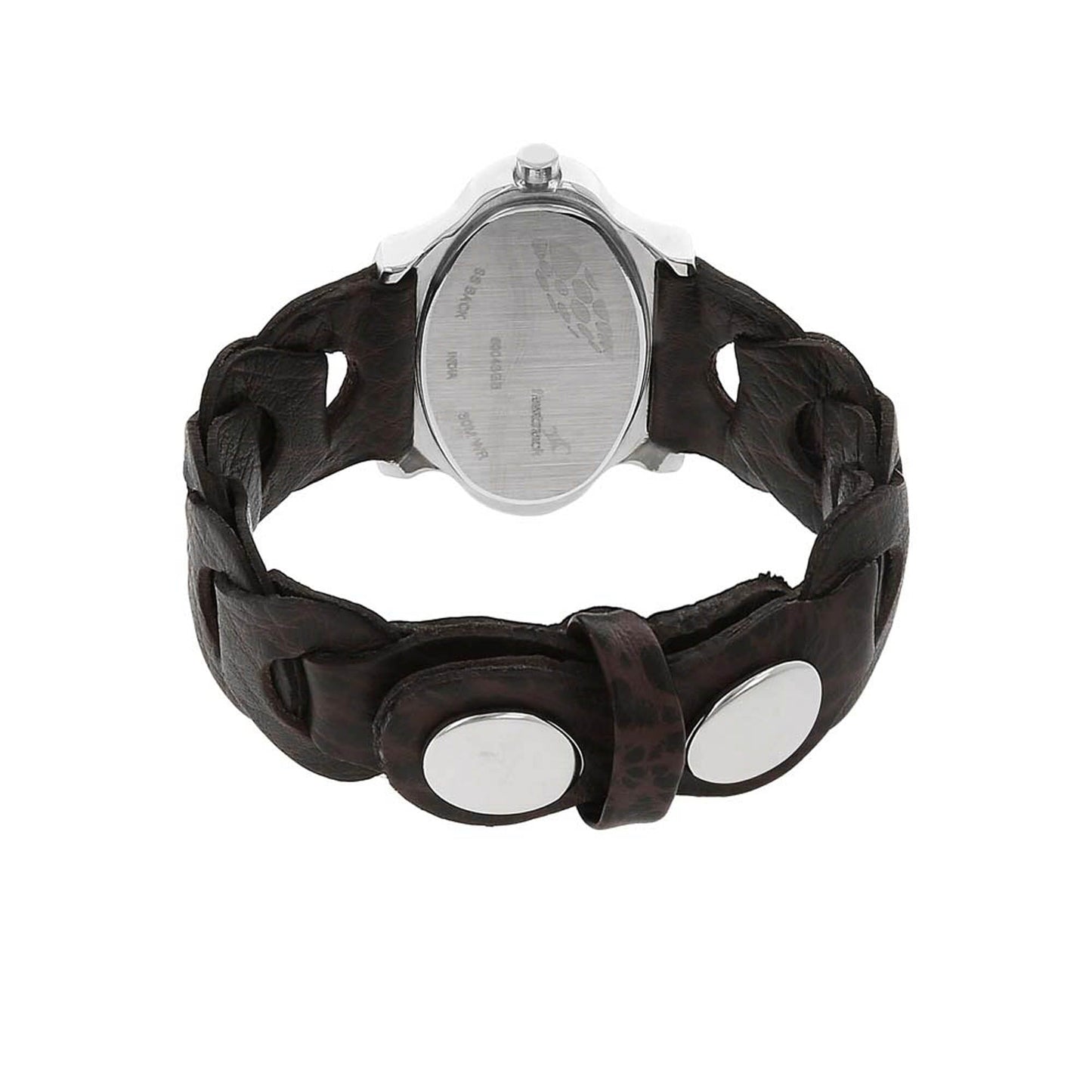 ساعة فاستراك نسائية بيضاء بعقارب طراز NK6004SL01