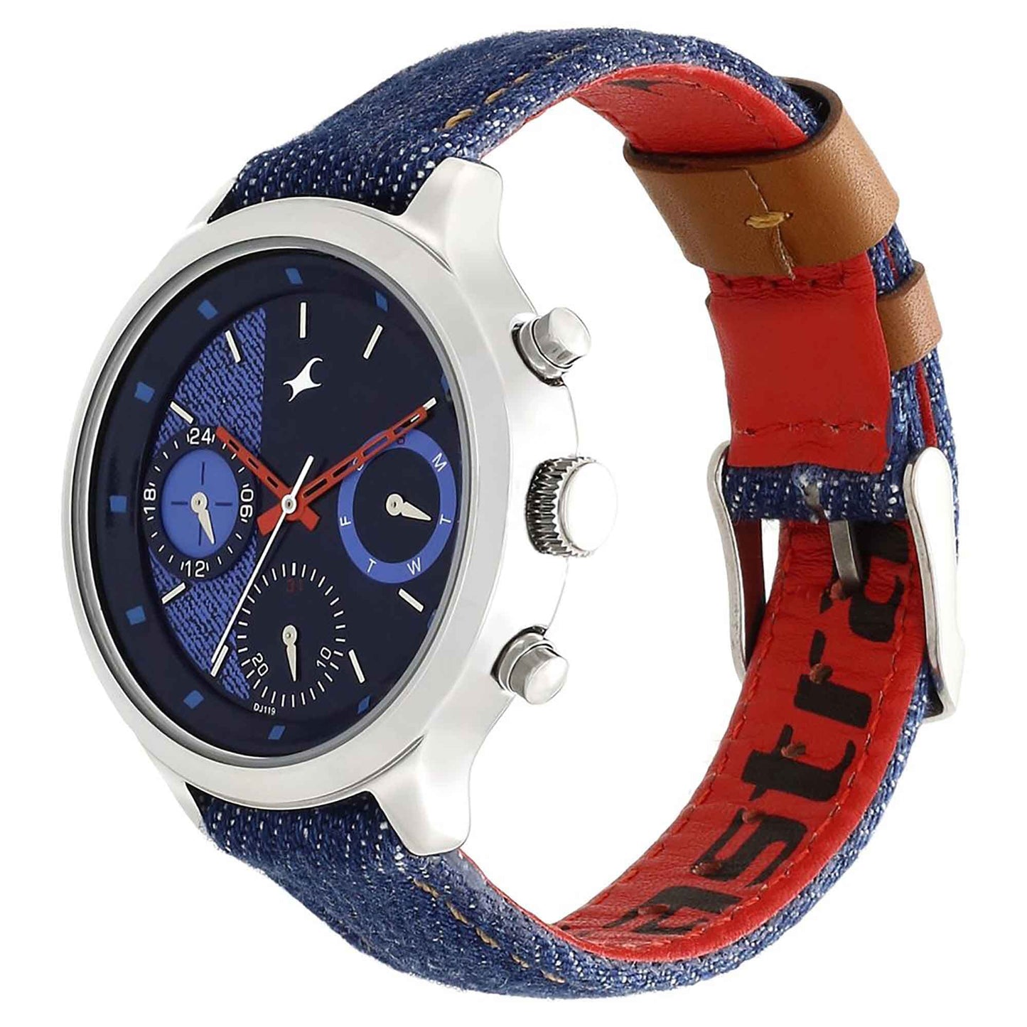 Blue Dial Blue Denim Strap Watch 6179SL02