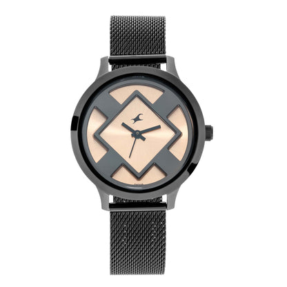 Fastrack x Ananya Panday-ساعة يد أنالوج نسائية بمينا أزرق-NN6210NM01/NP6210NM01