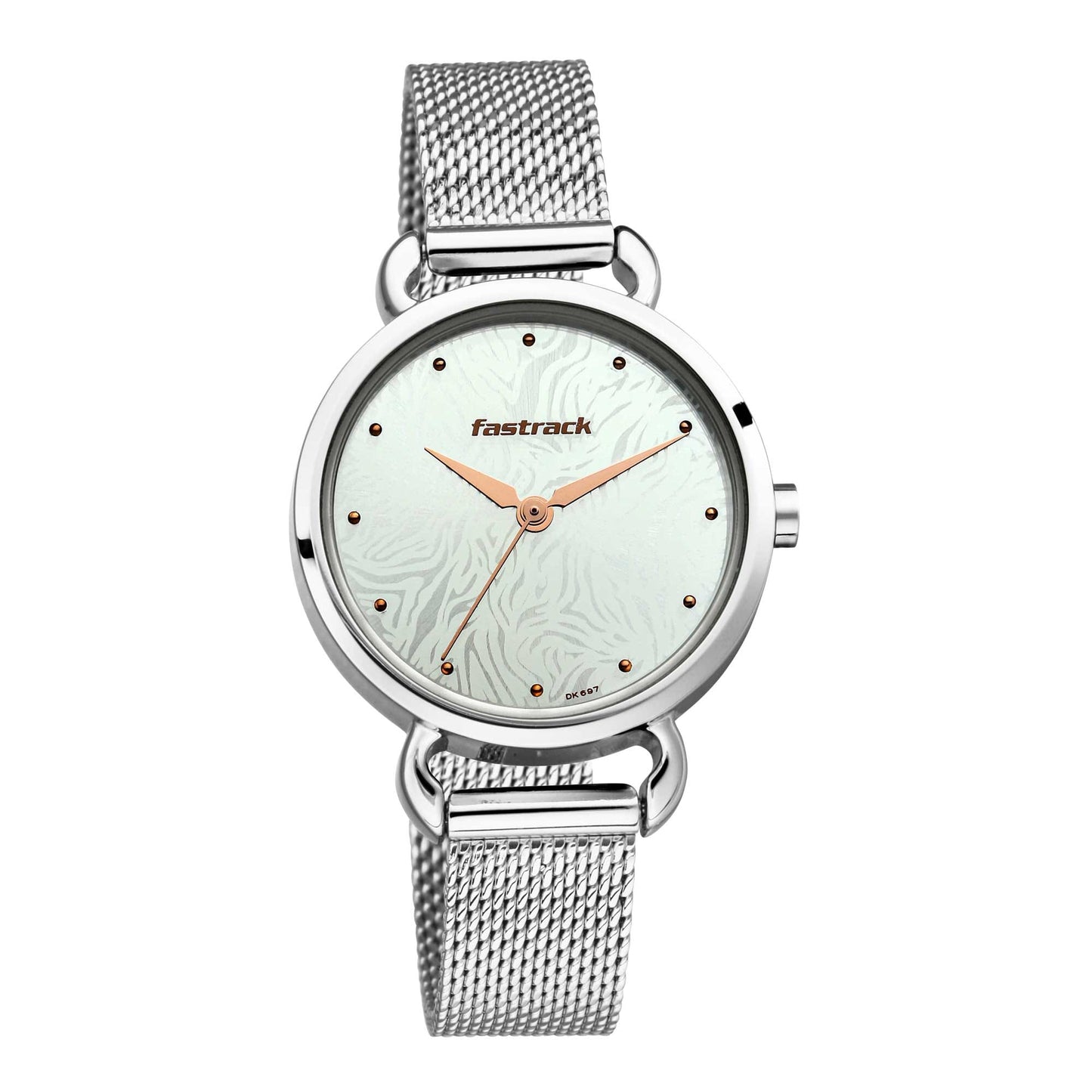 Fastrack  Animal Print Watch with Silver Dial