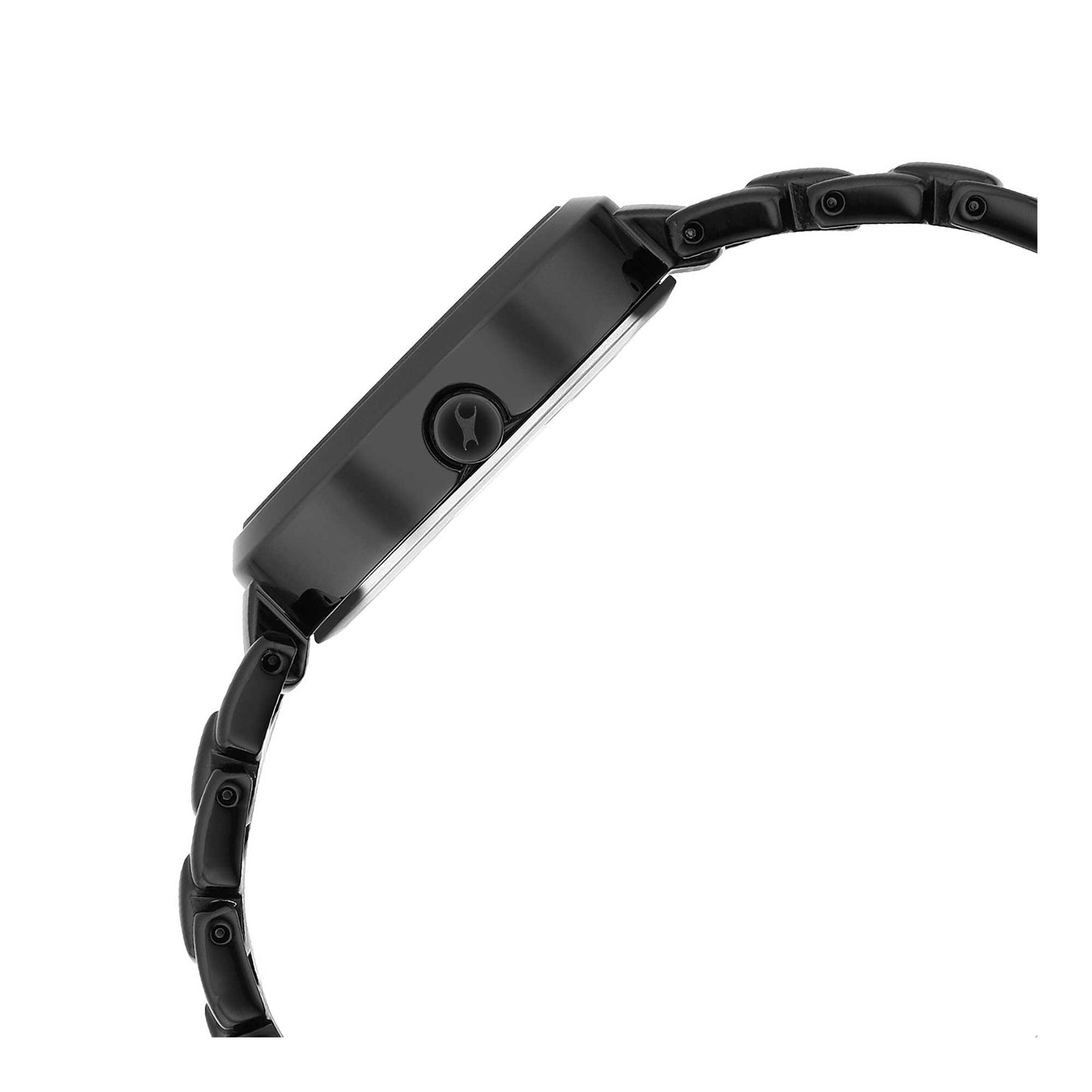 ساعة فاستراك بعقارب مينا سوداء للنساء - NR6277NM01، لون أسود، حزام