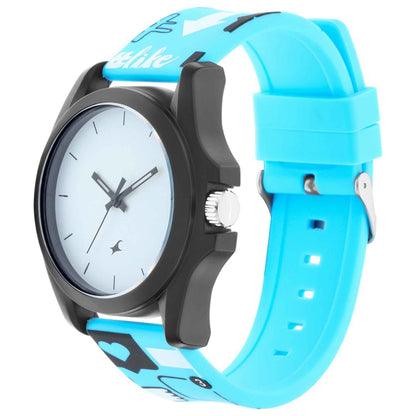 Hashtag - White Dial Silicone Strap Watch