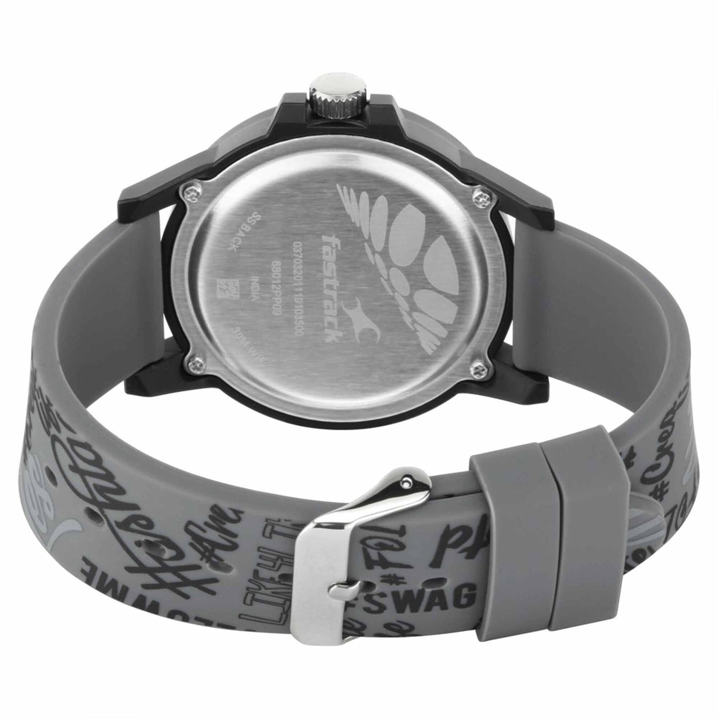 Hashtag - White Dial Silicone Strap Watch